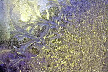 ice on window