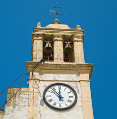 Clock tower. Montescaglioso. Basilicata.