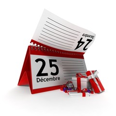 calendrier 25 décembre