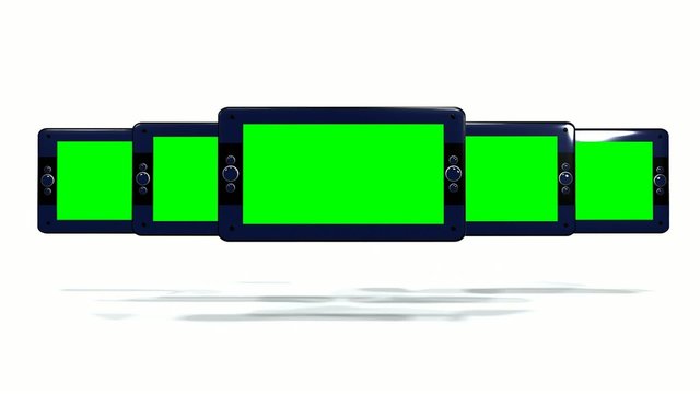 Multimedia devices green screen template