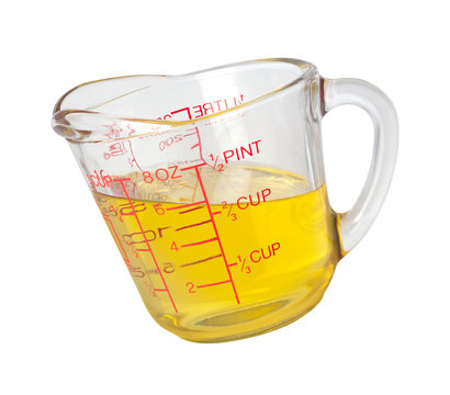 Cooking Oil In Measuring Cup