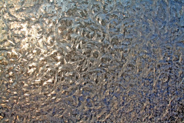 texture ice on window