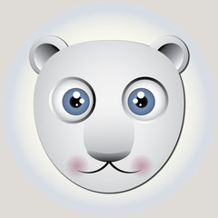 Cabeza de oso polar