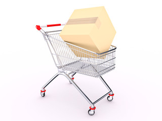 Cart with box