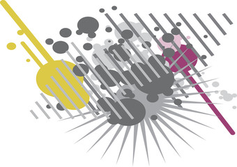 Colored background illustration