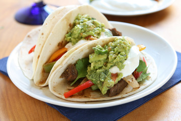 Beef Tacos with Guacamole