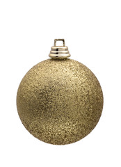 golden christmas ball