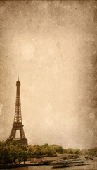 The Eiffel Tower in nightfall - paris France