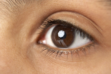 Close-Up Of Young Boy's Eye