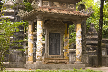 ancient Tu Duc royal tomb mausoleum near Hue,Vietnam