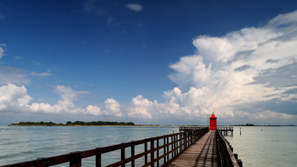 Faro, pontile, mare, Lignano Sabbiadoro © Vincenzo De Santis