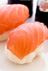 Nigiri Sushi with Salmon
