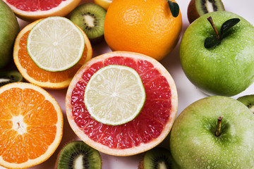 Naklejka na ściany i meble fruit and vitamins