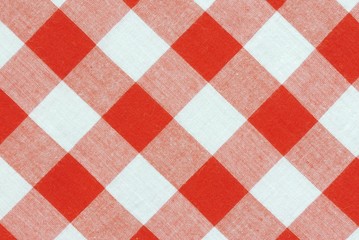 Closeup of table cloth