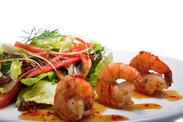 appetizer with shrimps