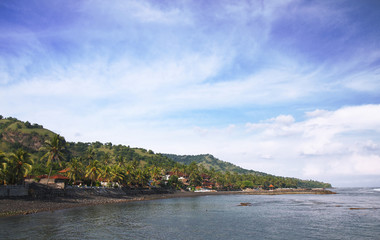 Fototapeta na wymiar Piękne Oceanu na Bali Candidasa