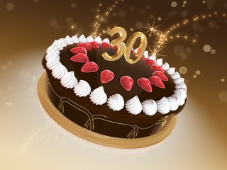 Torte 30 Jubil&auml;um