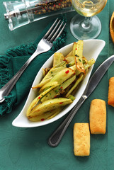 Finocchi in tegame con peperoncino e prezzemolo - Contorni