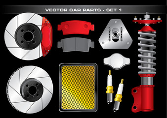 Vector Car Parts-Set 1 - 17123417