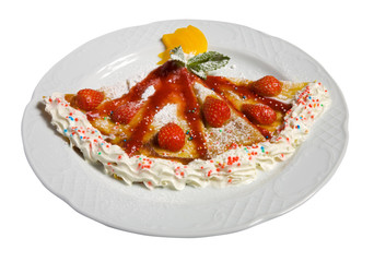 Baby menu of the restaurant isolated on background