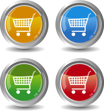 boutons panier d'achat