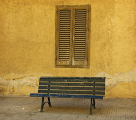 window and bench