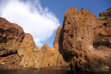 Fototapeta premium Corse roches volcaniques réserve de la Scandola