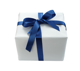 red ribbon box present gift decoration