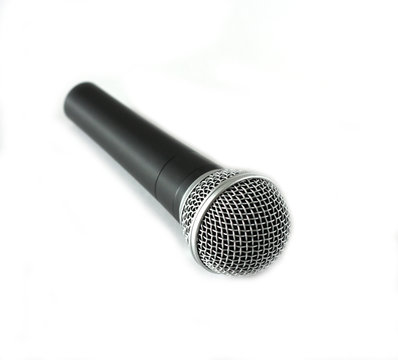 microphone on white background