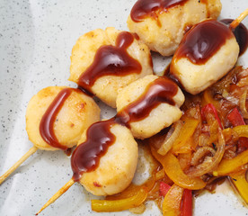 Japanese Cuisine - Skewered Scallop