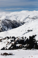 Fototapeta premium station de sport d'hiver