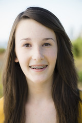 Portrait Of Smiling Teenage Girl