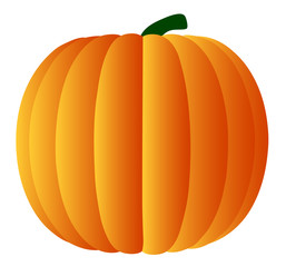 illustration eines halloween kürbis