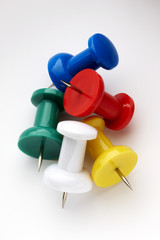 Colorful pushpins