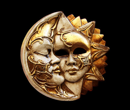 Mask, the Moon and the sun