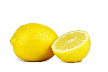 Nice lemons isolated on white
