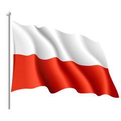 Flag of Poland. Vector.