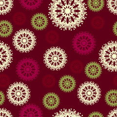 colorful snowflakes