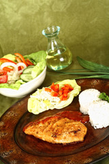 Zigeunerschnitzel mit Reis