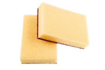 sponges on a white background