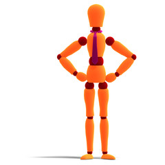 orange and red manikin