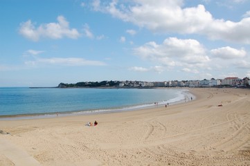 Fototapeta na wymiar plaża w Saint Jean de Luz