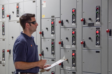 Checking electrical panel