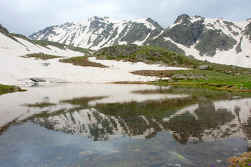 Fototapeta na wymiar Lake in mountain