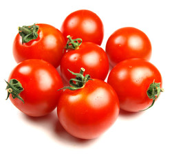 tomatoes on white