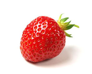 strawberry on white