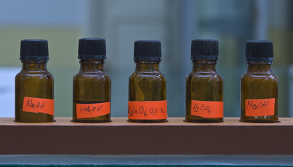 Laboratory bottles