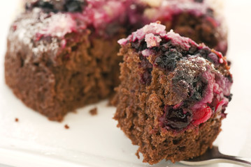 Heidelbeer Törtchen auf Löffel