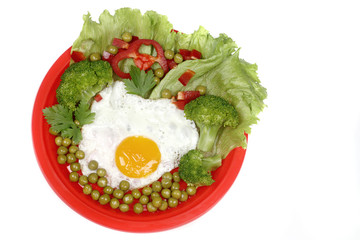 Egg and vegetable