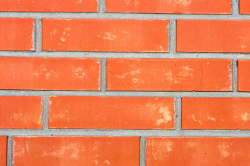 Obraz premium red brick wall close up background
